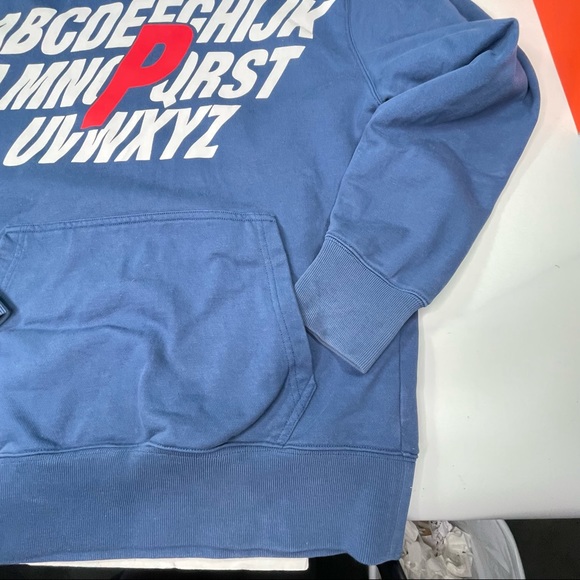 Palace Skateboards Alphabet Hoodie Blue & Red Hooded Sweatshirt Mens Small Size - Picture 3 of 7